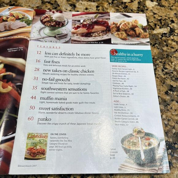 Taste of Homes Light And Tasty Cooking Recipe Magazines 2007 Back Issue Set Of 6 - Picture 3 of 13